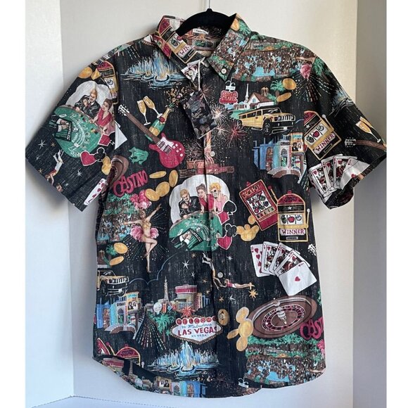 Reyn Spooner Vegas 8th Island Shirt Men’s Small Short Sleeve Button-Up Tailored - Picture 1 of 5